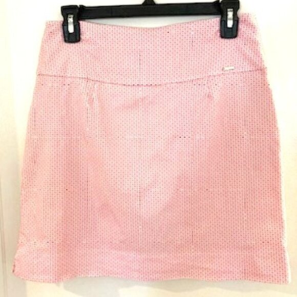 S.C. & CO Skort Size S Coral & White Golf Athletic Stretch Sporty - Picture 2 of 4